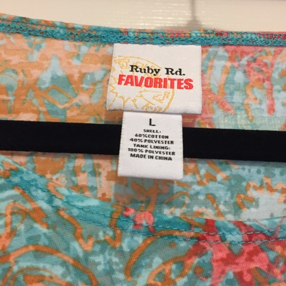 Ruby Rd Top with Cami - Picture 3 of 3